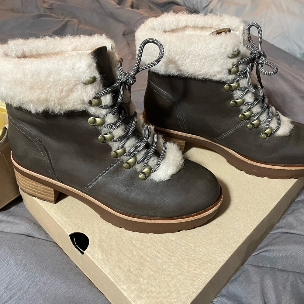 Kork-Ease Women's Grey Winslet Ankle Boot, Sz 7